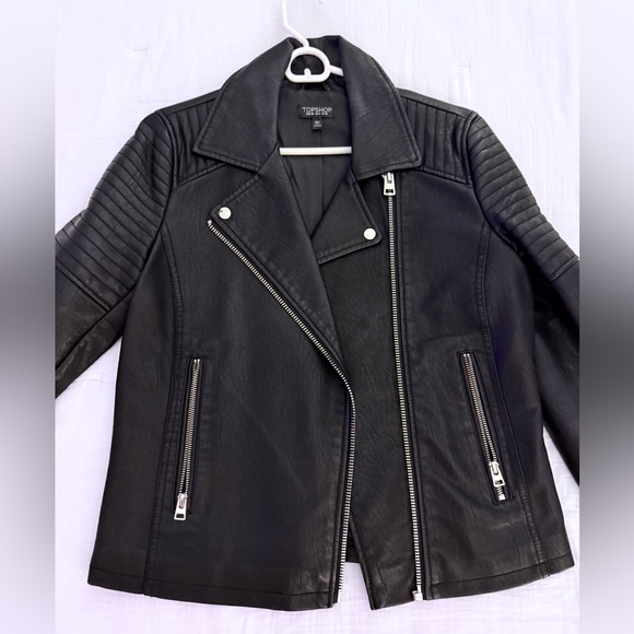 Nordstrom’s Topshop Faux Leather Jacket - Picture 2 of 4